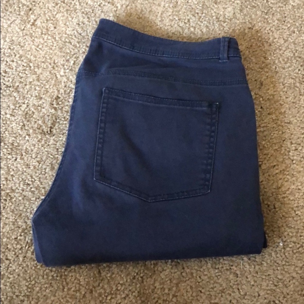 H&M navy stretch pants. Size 12.